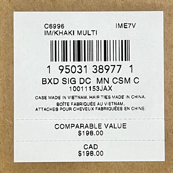 COACH Mini Boxy Cosmetic Case & Hair Ties Boxed Gift Set NWT NIB - Picture 14 of 14